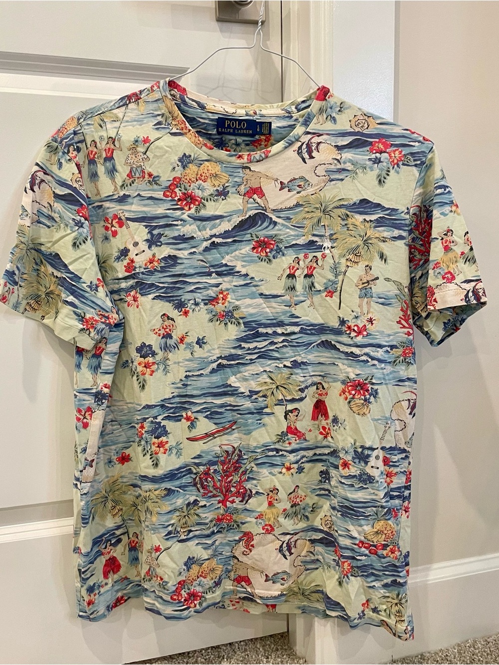 Vintage Ralph Lauren Hawaiian Print Short-Sleeve Tee